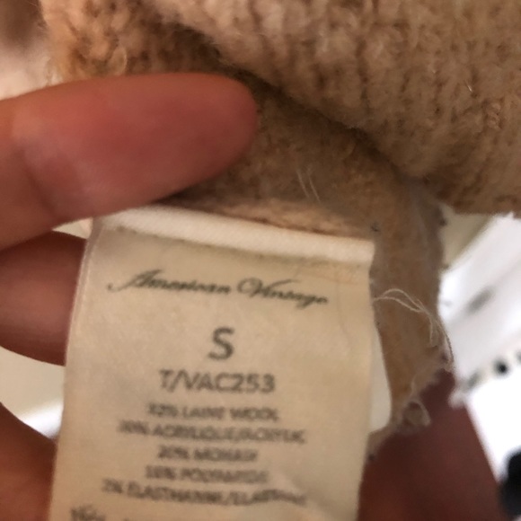 American vintage v-neck wool mohair sweater - Picture 4 of 4